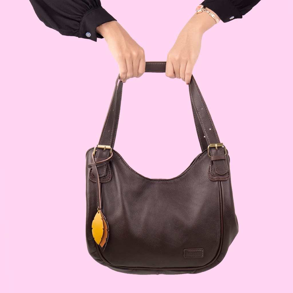 Lecari Fulton Hobo Shoulder Bag Tas Bahu Kulit Asli