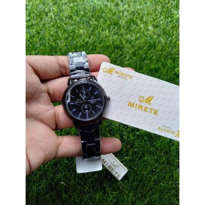 Jam Tangan Wanita import Mirete Original Rantai Stainless Steel Tahan Air Free Batrai Cadangan