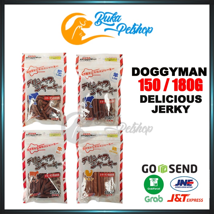 Snack Anjing DOGGYMAN DELICIOUS JERKY 150 / 180G