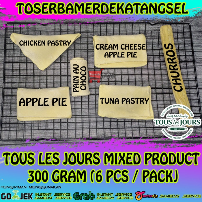 

Past Tous Les Jours Mixed Product Isi 300 Gram 6 Pcs / Pack