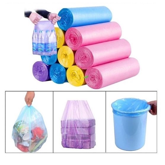 KANTONG PLASTIK SAMPAH 45X50CM ISI 15 LEMBAR / KANTONG PLASTIK GULUNG ROLL / PLASTIC TRASH - BB