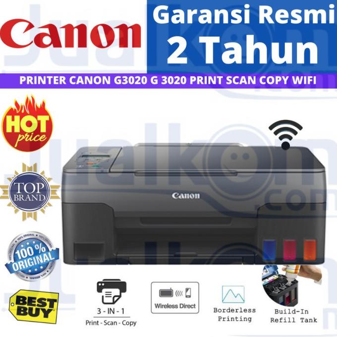 Jual Printer Canon PIXMA G3020 G 3020 All In One Print Scan Copy Wifi Shopee Indonesia