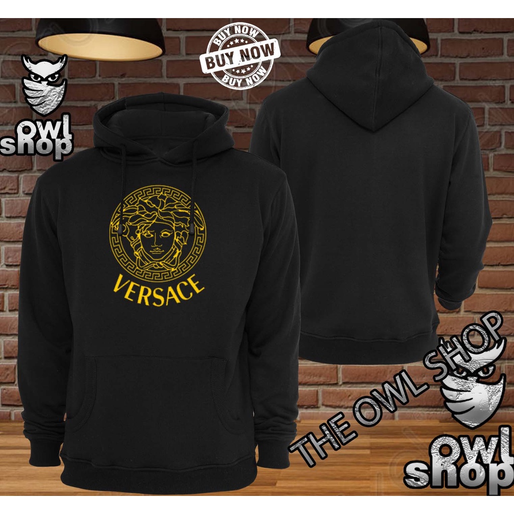 Jaket Sweater Hoodie  VERSACE  Keren Pria & Wanita   VERSACE
