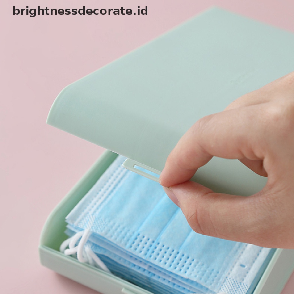 [Birth] Portable Mask Case Masker Wajah Folder Aman Polusi Disposable Mask Box Organizer [ID]