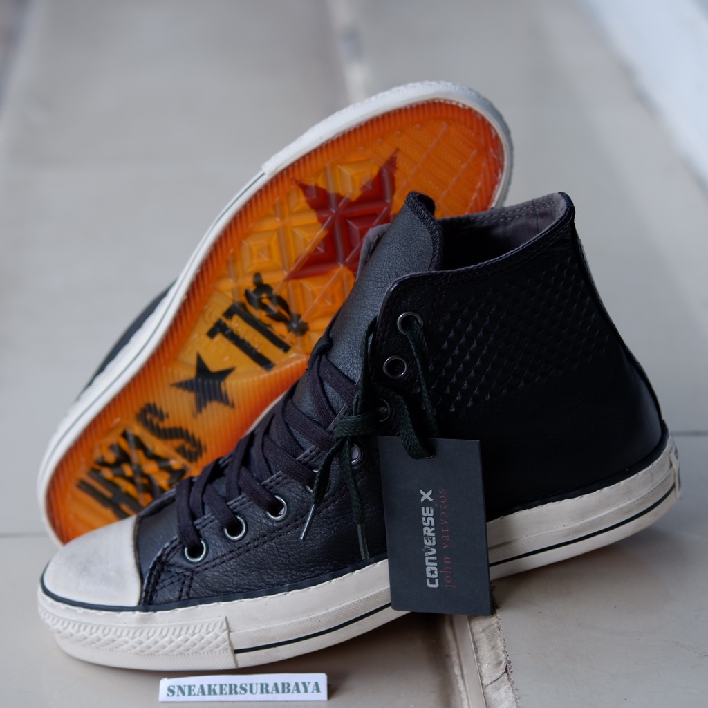 John Varvatos x  Converse Chuck Taylor Hi Embossed Studded