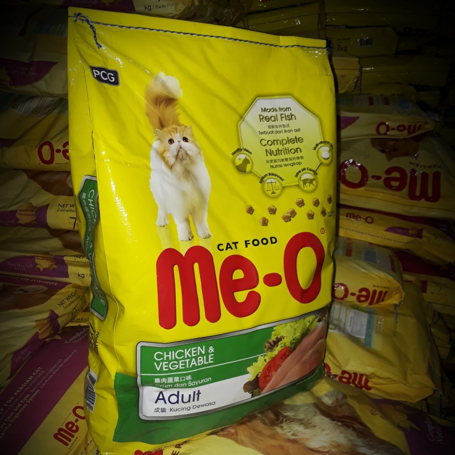 Grab Gojek Meo Chicken Vegetable Adult 7kg Cat Food Meo Chicken