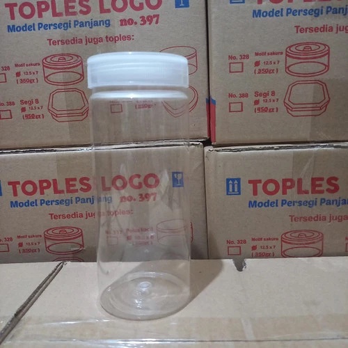 Toples Jar Tabung Silinder / Cylinder 480 ml TUTUP PLASTIK