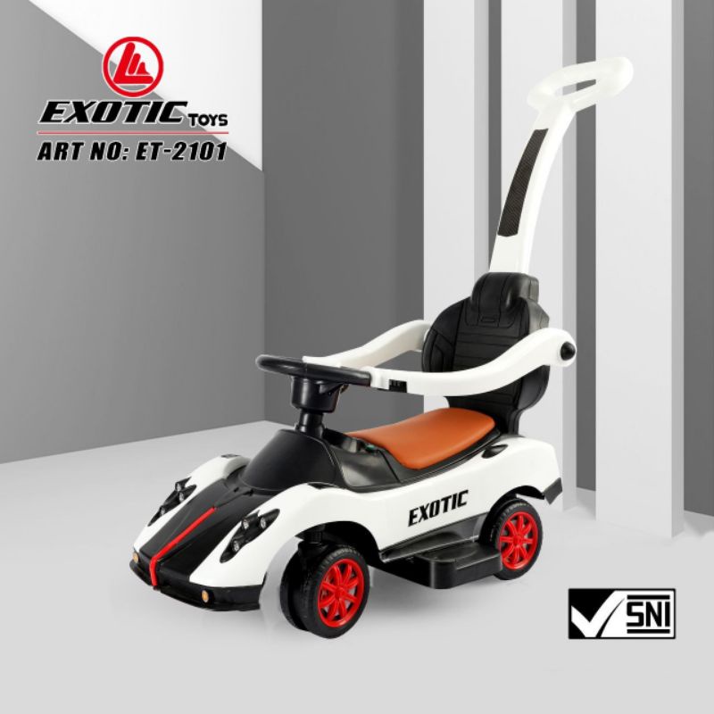 Ride On Mobil Dorong Tolocar Anak ET 2101 Exotic Musik Lampu Mobilan Anak