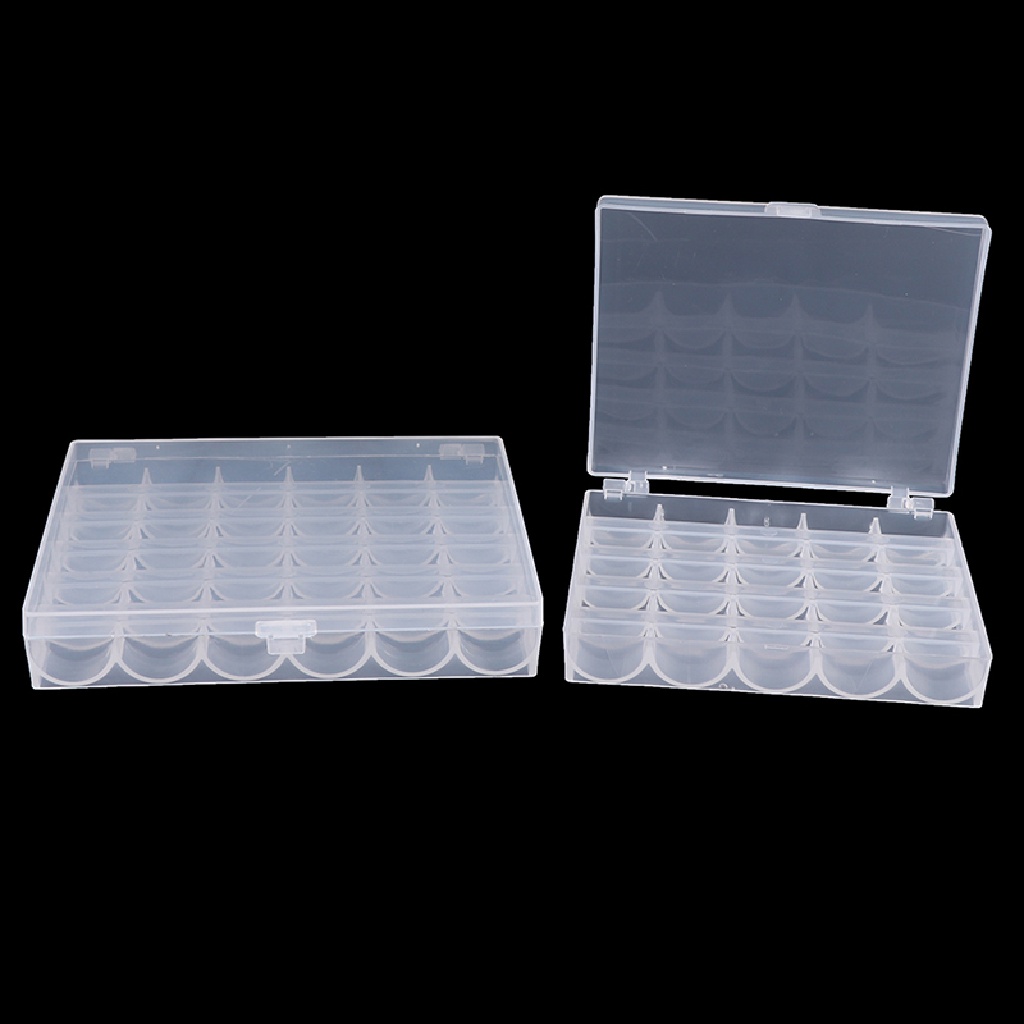 [Birth] 25/36 Spools Bobbins Mesin Jahit Kosong Bobbin Case Organizer Kotak Penyimpanan [ID]