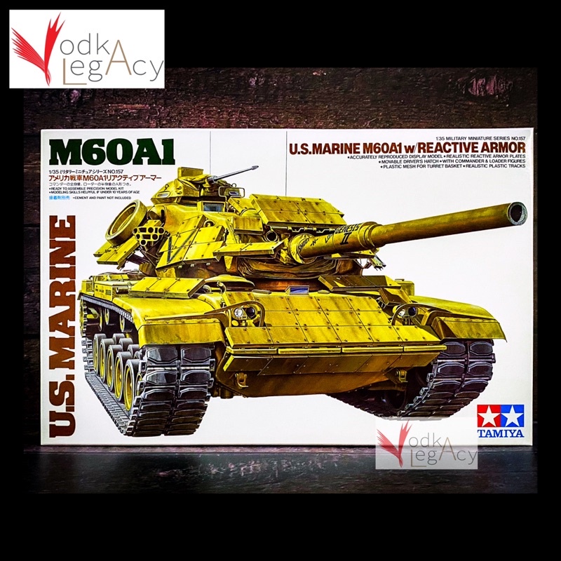 Tamiya 1/35 Military US Marine M60A1 w/ Reactive Armor Model Kit