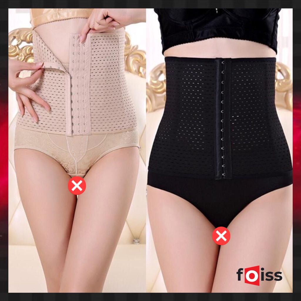 ✅𝐅𝐎𝐈𝐒𝐒® Korset Pembentuk Tubuh Pelangsing Pinggang Dengan Bahan Karet Latex Wanita Import 1051