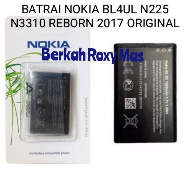 [W8S] BATERAI BATRAI BATTERY BATU HP NOKIA BL4UL BL 4UL N225 RM1011 N3310 REBORN 2017 ORIGINAL ghalw