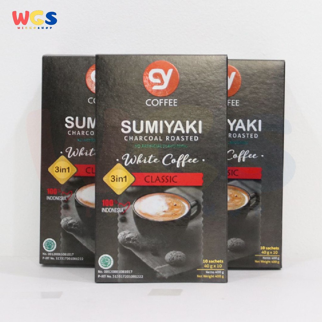 CY Sumiyaki 3 in 1 Charcoal Roasted White Coffee Classic 10p x 40gr