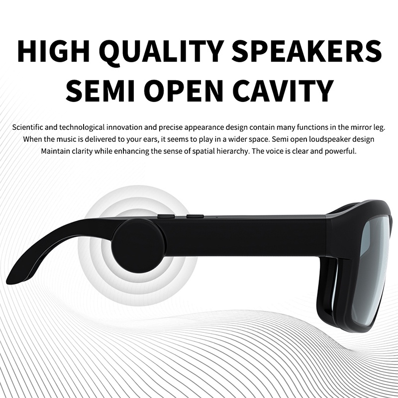 【COD】Jovitech Smart Audio Glasses with Open Ear Earphones Speaker with Dual Mic - T73