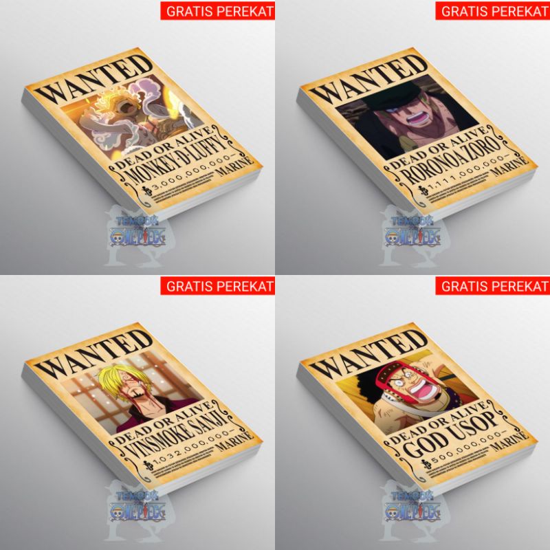 New Bounty One Piece Poster Bounty One Piece Terbaru