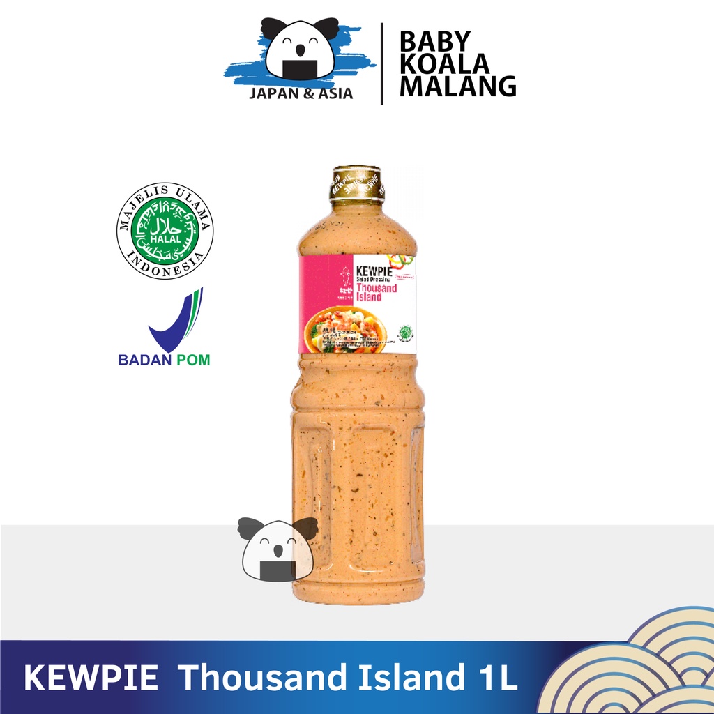 

KEWPIE Salad Dressing Thousand Island 1 liter │ Saus Salad Buah Sayur..