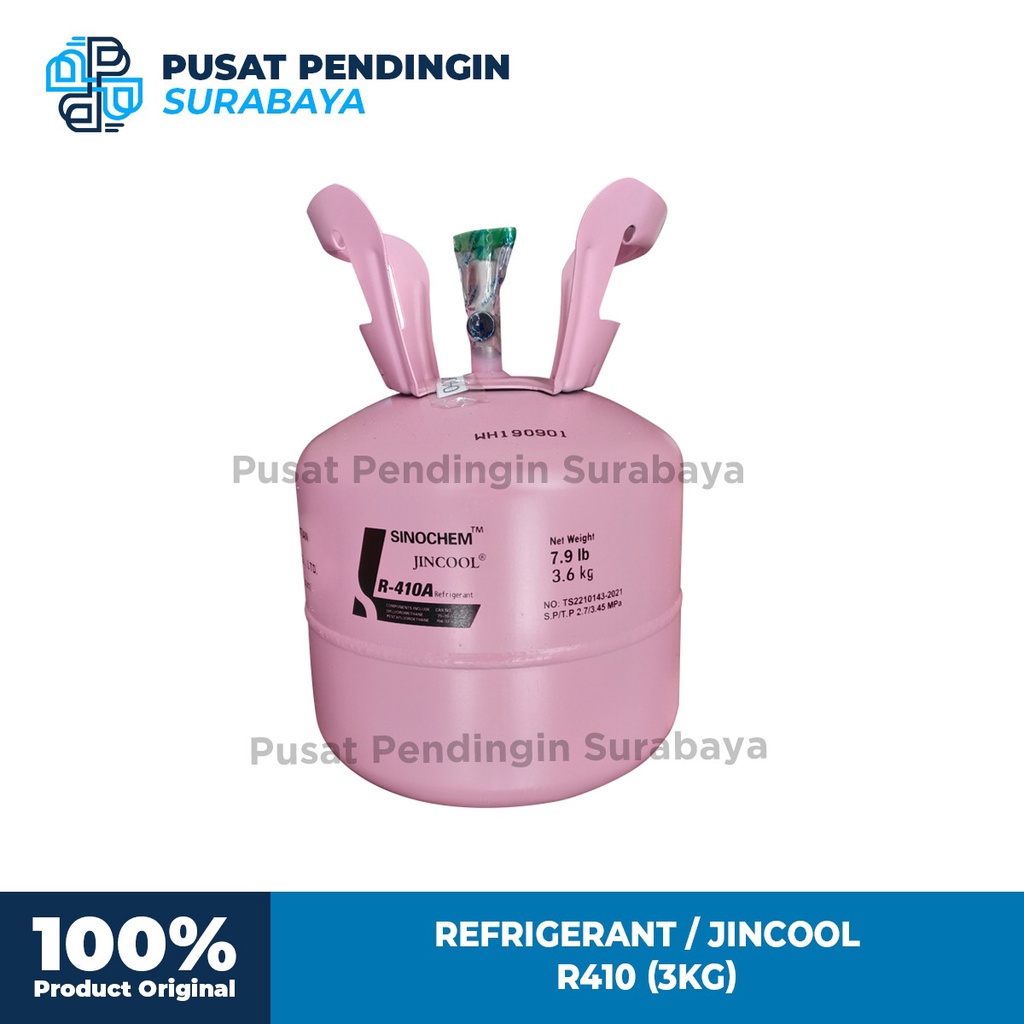 FREON R410 3KG JINCOOL SINOCHEM - Jual freon 3kg R410 Surabaya