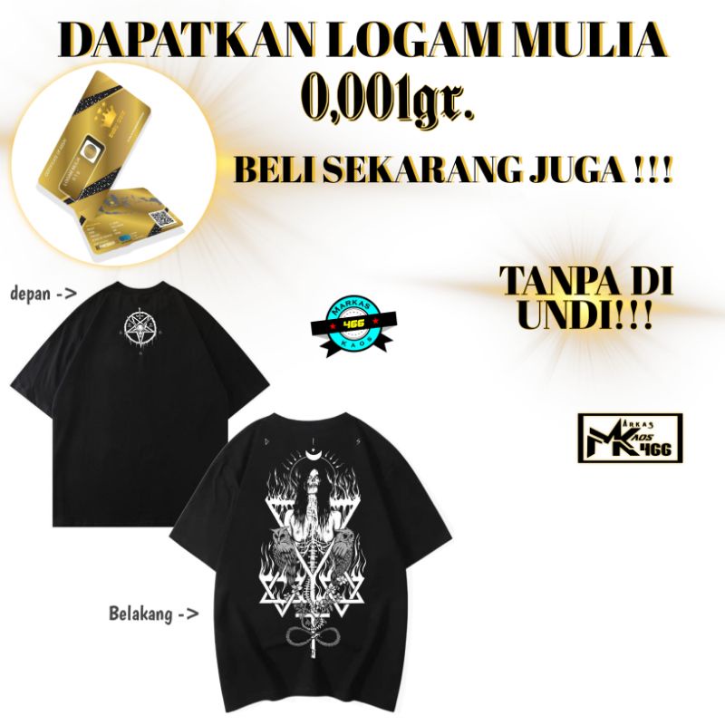 BAYAR DI TEMPAT || Kaos Distro Satanic  | Baju Distro Satanic | T-shirt Distro Pluralisme