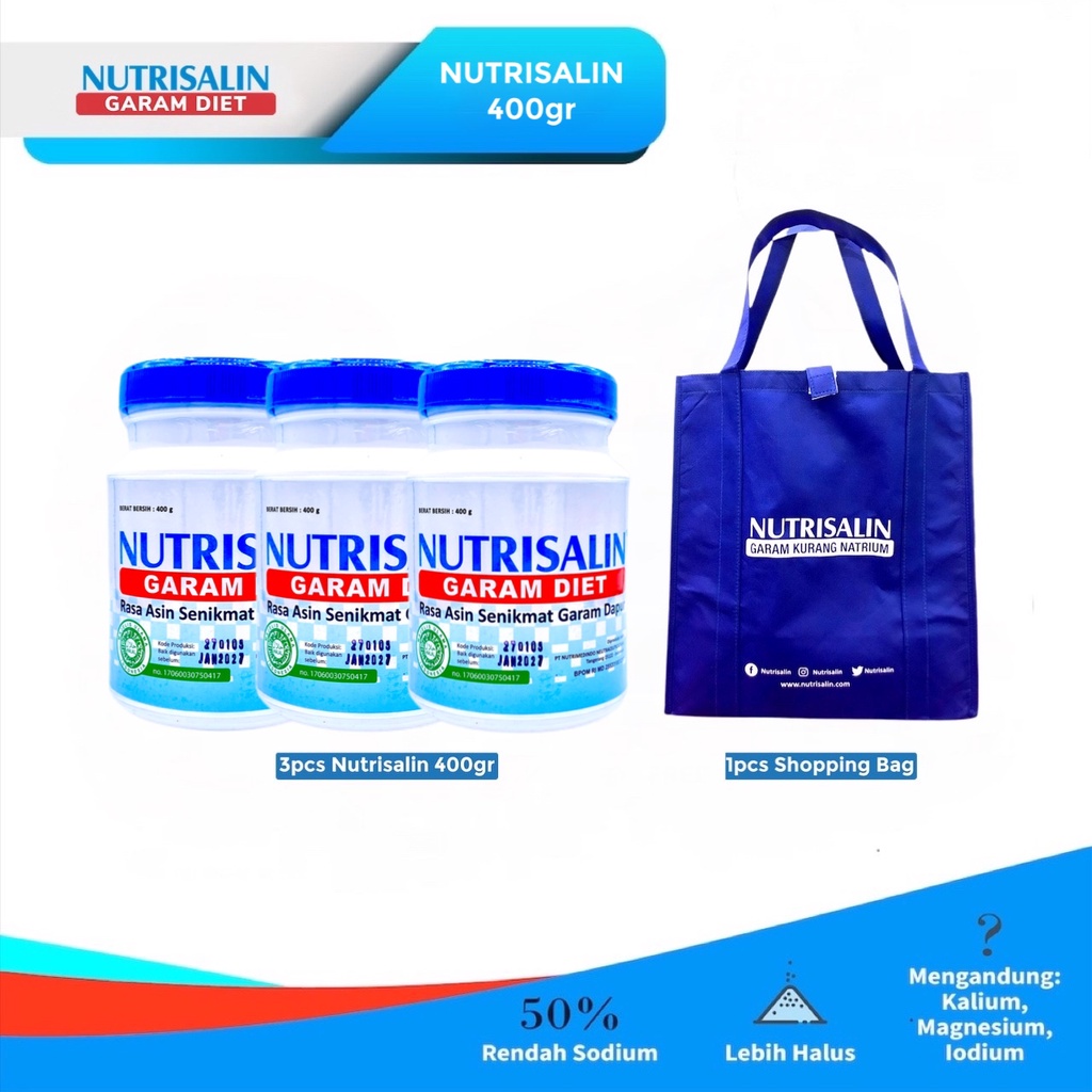 

Bundle A - Nutrisalin 400 gr GRATIS Hadiah