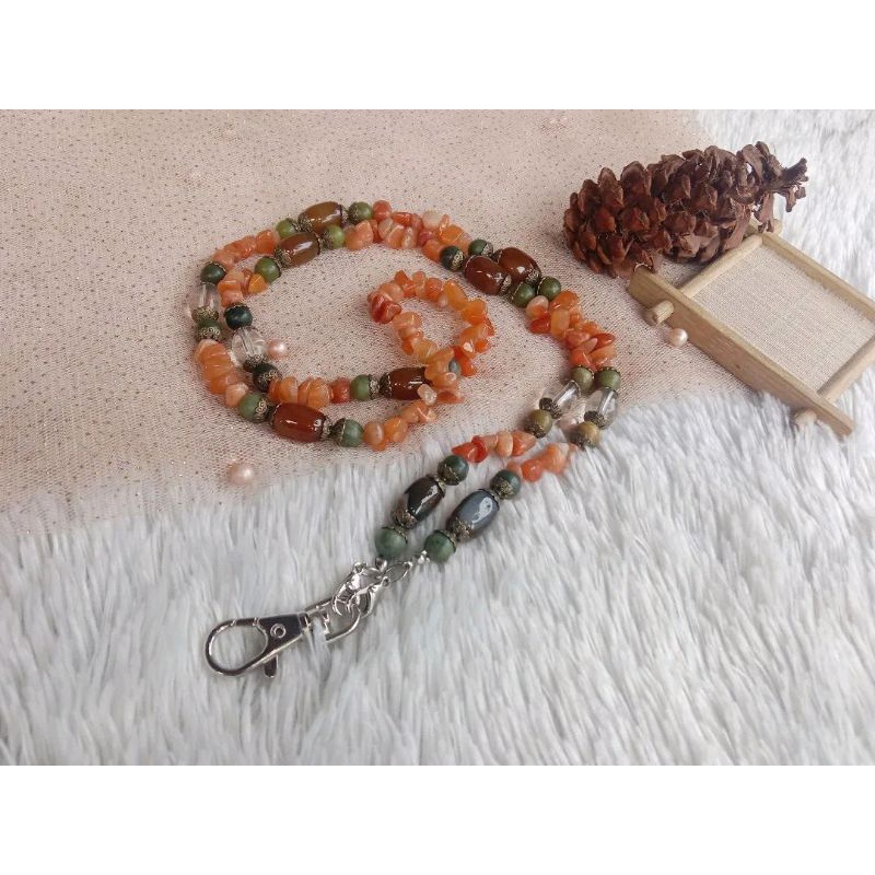 

Id Lanyard / Gantungan Id Card Batu Alam Etnik