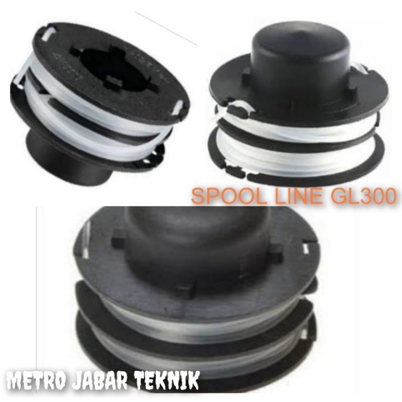 spool line GL300 Black Decker Senar pisau mesin pemotong rumput GL 300