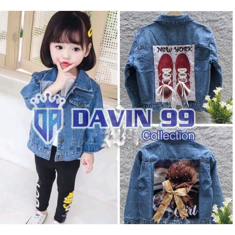 JAKET JEANS ANAK MOTIF 3D USIA 1-9 TH