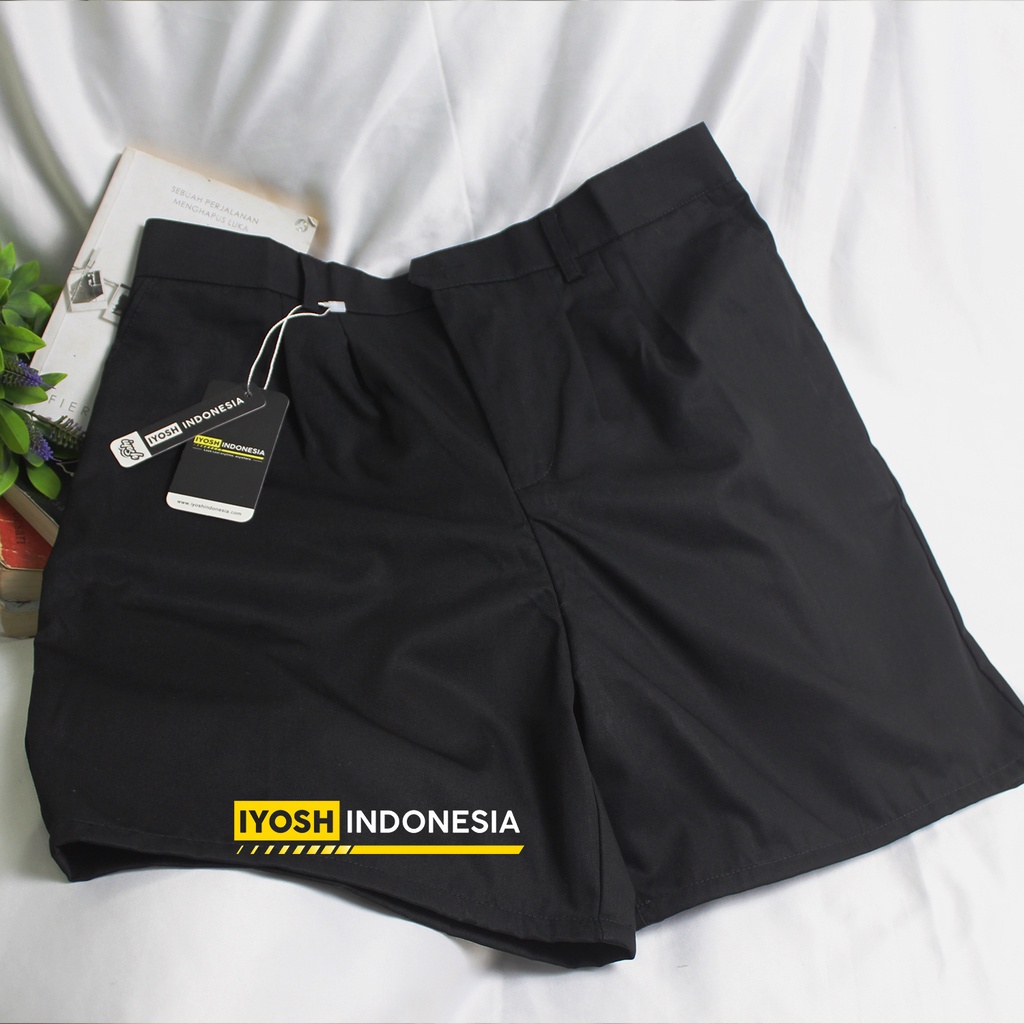 CELANA PENDEK WANITA JUMBO PREMIUM BIG SIZE HOTPANTS POLOS KOREA PANTS STYLE