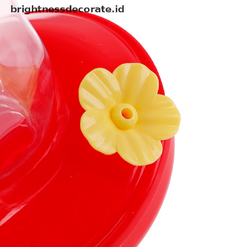 [Birth] Botol hummingbird Pakan Sawah Kebun outdoor Bunga Plastik Kait Besi [ID]