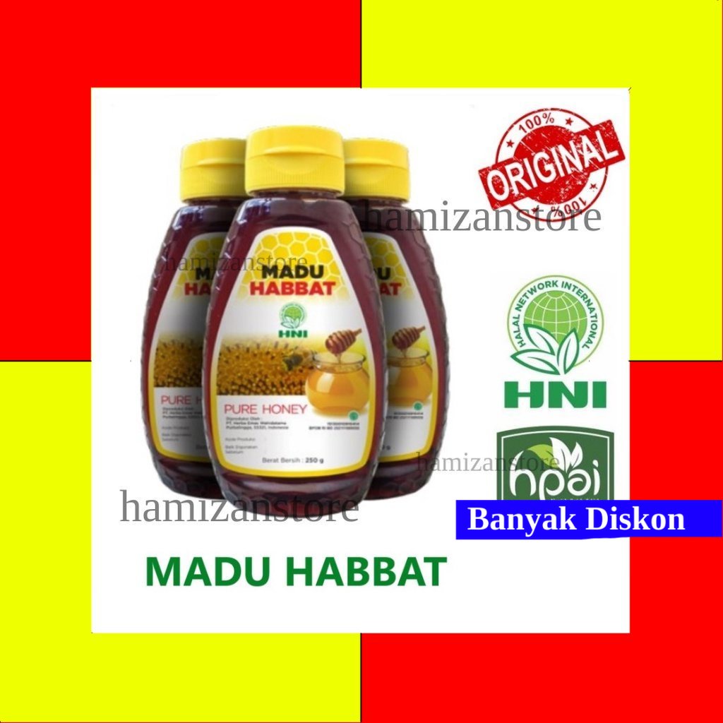 Jual Madu Habbat Hni Hpai Original Hmz Shopee Indonesia