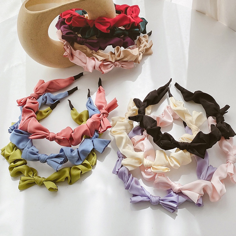 KOREAN RIBBON HEADBAND BANDO KAIN SIMPUL KOREA PITA BANDANA RAMBUT KOREAN WANITA AKSESORIS HAIRBAND HEADBAND ACCESSORIES KAIN PITA SIMPUL