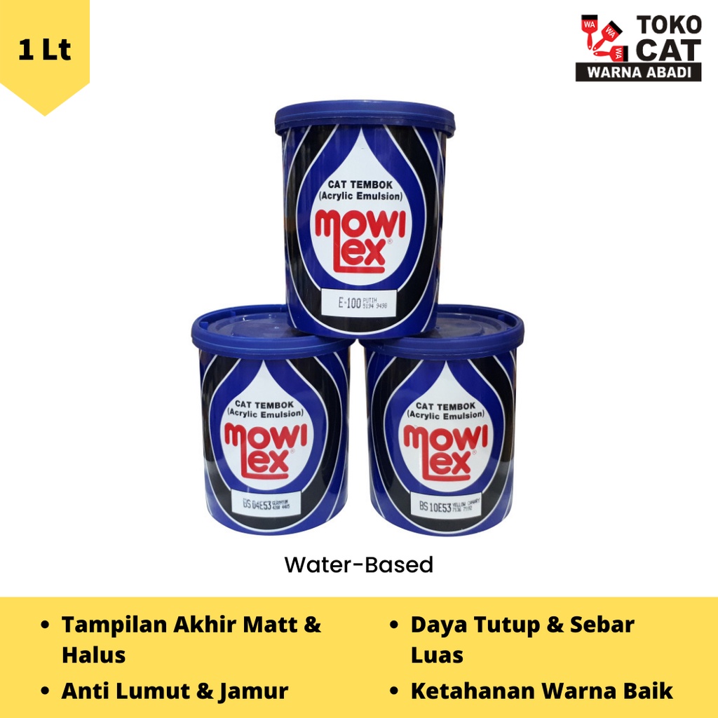 iNstansday- CAT TEMBOK MOWILEX 1 LITER - WARNA SPECIAL