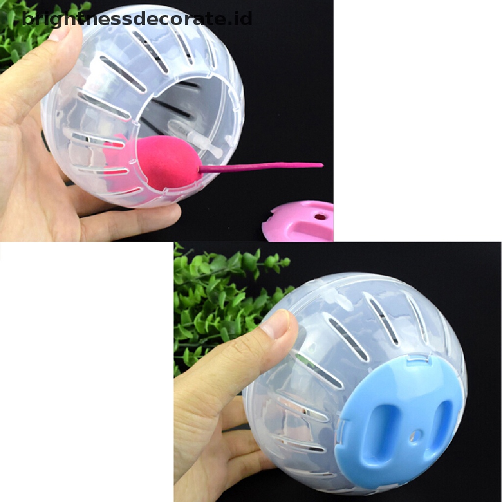 [Birth] Pet Running Ball Plastik Grounder Jogging Hamster Pet Mainan Latihan Kecil [ID]