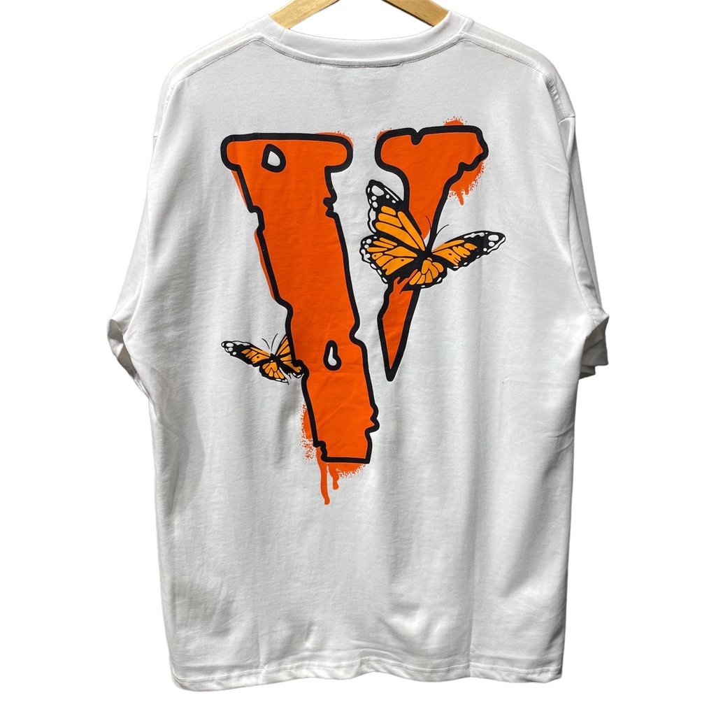Jual Juice Wrld x Vlone Butterfly Tshirt White Shopee Indonesia