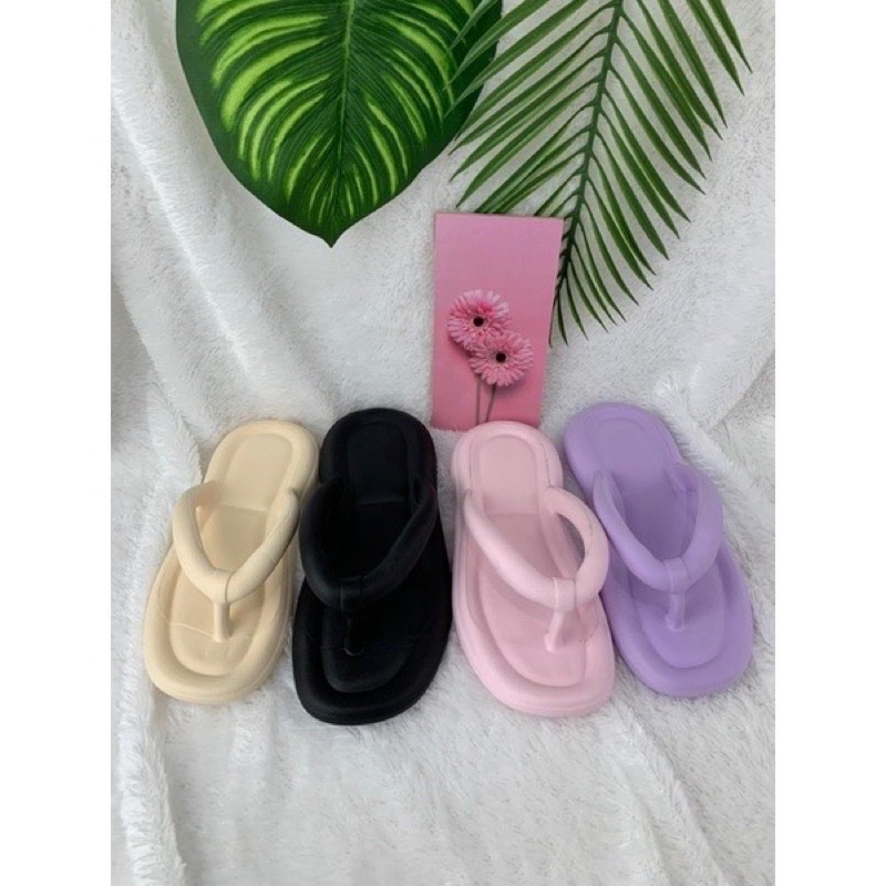 Sandal Jepit Wanita Polos 9336W Polos 36-40/Sandal Jepit Wedges Promo Mitra