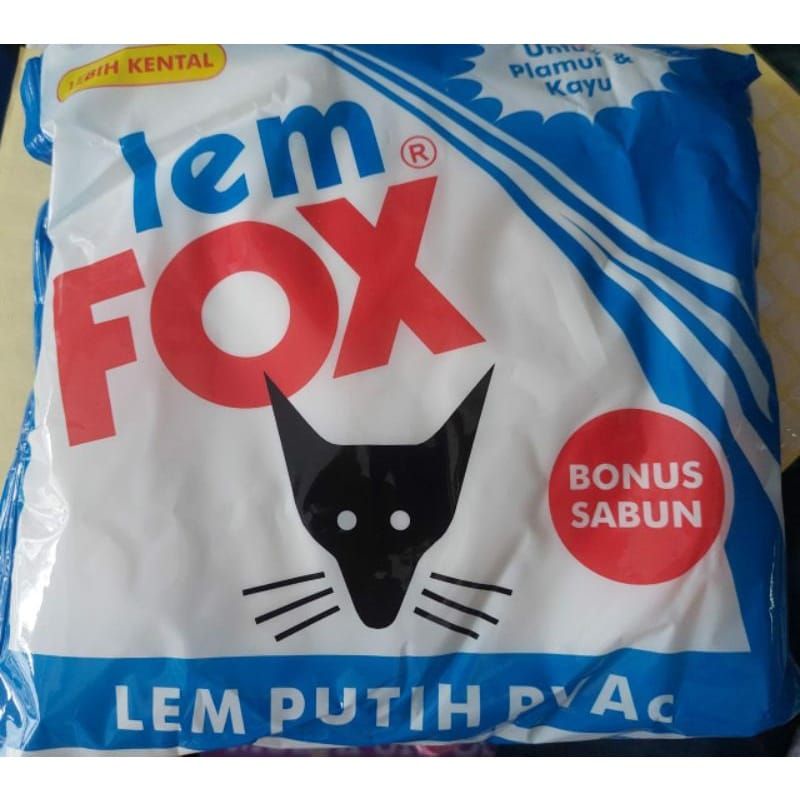 LEM FOX 600 GRAM / LEM PUTIH / LEM FOX KEMASAN ISI ULANG / LEM FOX 400 GRAM / LEM FOX 600 GRAM / FOX