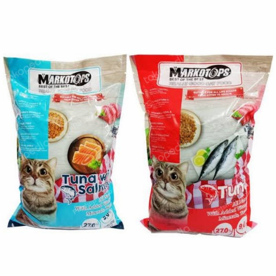 Markotops Cat food Adult 1 Kg - Tuna-Tuna Salmon