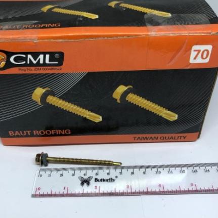 Diskon Baut Roofing / Skrup Roofing "CAMEL" 70mm, 7cm (50 pcs) /  Baut Roofing Baja Ringan / Baut Ro