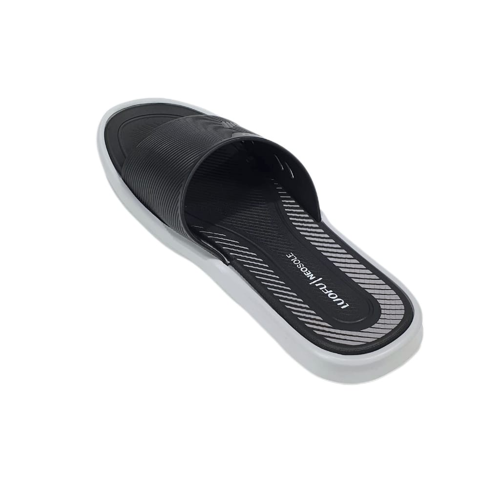 LUOFU ORIGINAL jelly sandal karet murah empuk pria slop cowok import E6143-6E31S