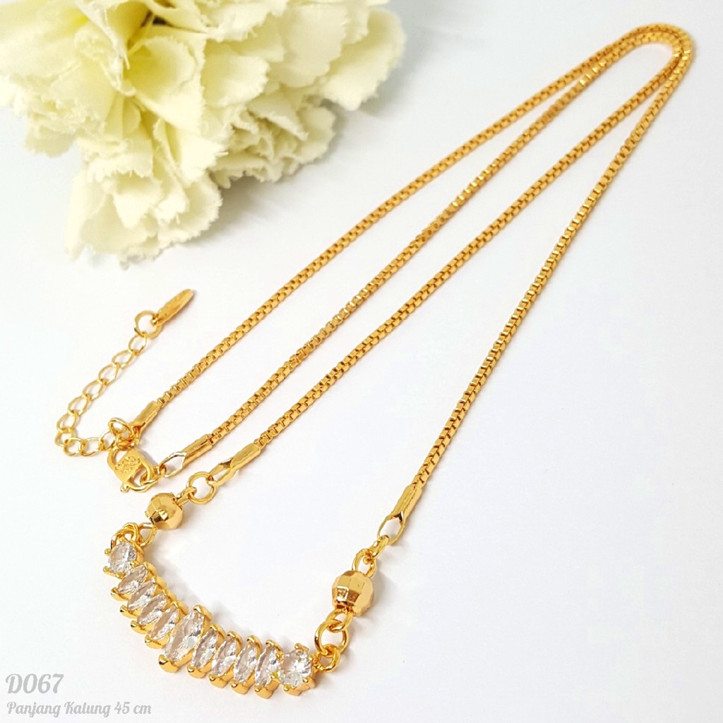 PGX Kalung Wanita Xuping Perhiasan Lapis Emas Aksesoris Wanita D067