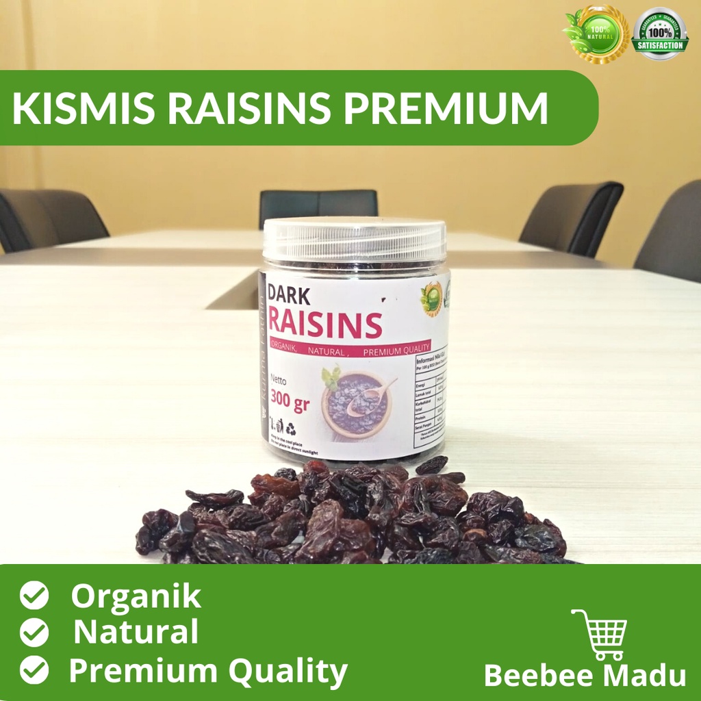 

Kismis Arab 1 kg Asli Black Raisin Hitam Manis Premium