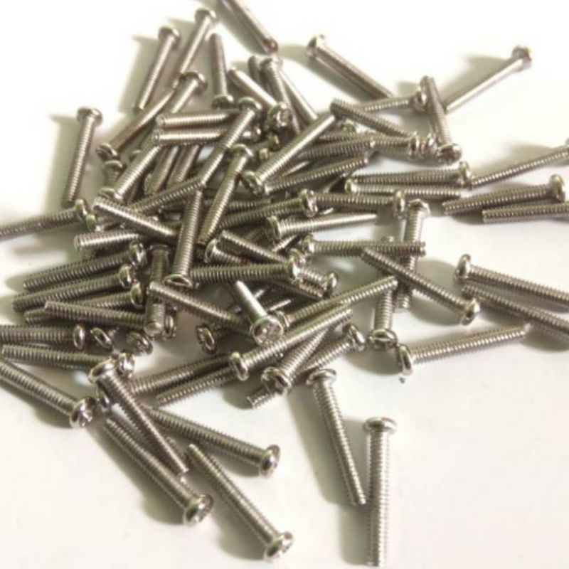 baut 2x12 screw 2mm panjang 12mm isi 100 pcs