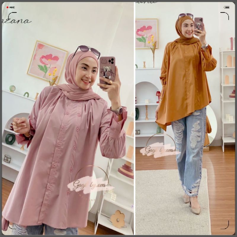 Kanzana Tunik Busui ORI By Gagil Baju Atasan Wanita COTTON UNIQLO