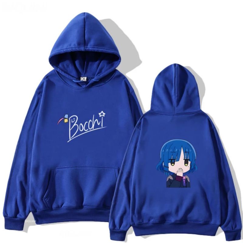 Jaket Hoodie Anime Ryou Yamada Bocchi The Rock - Pria Wanita Custom Polos