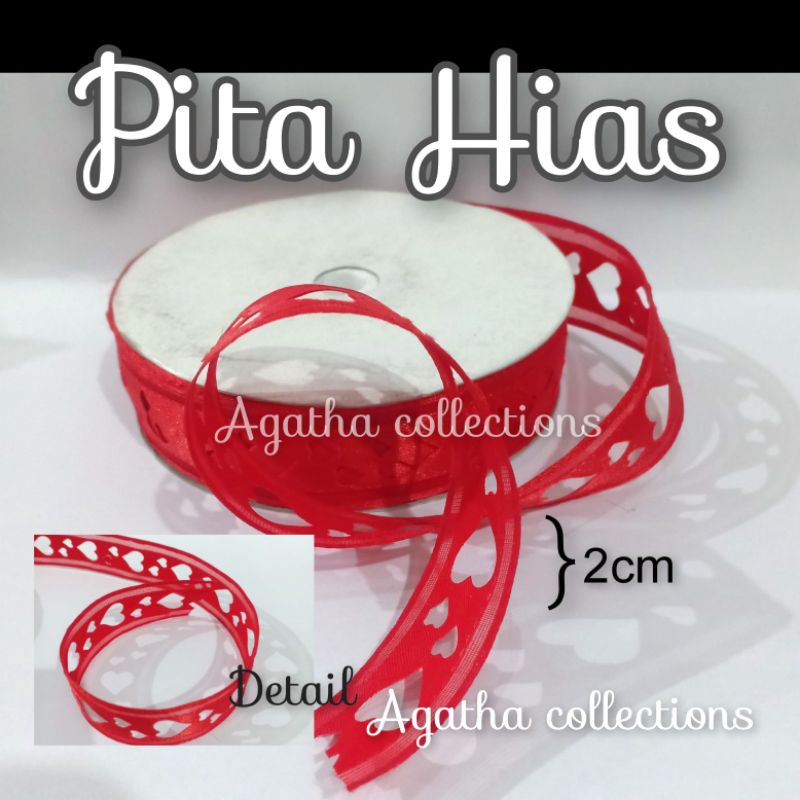 pita hias pita kado motif bervariasi per rol lebar 2cm