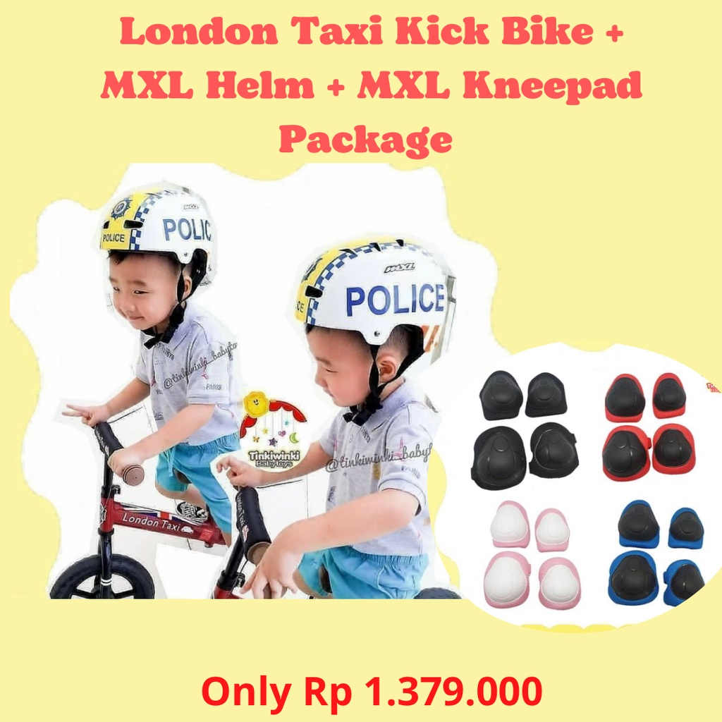 London Taxi Kick Bike + MXL Helm Package