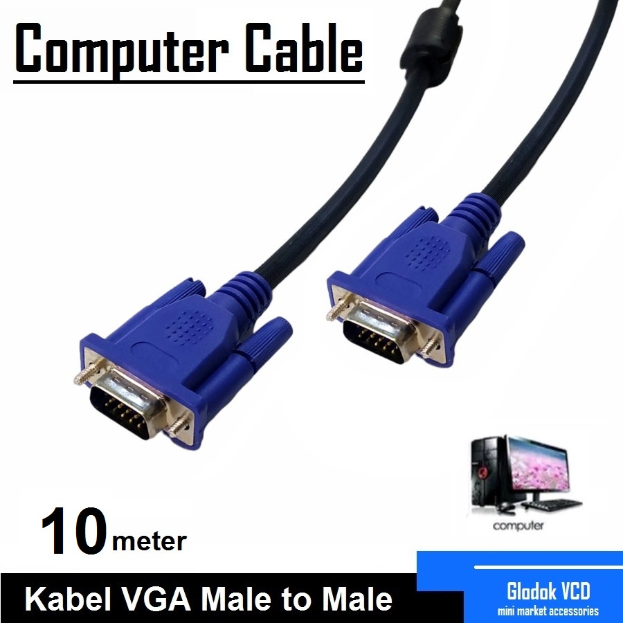 Kabel VGA Male to Male 10M