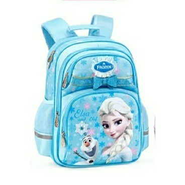 Dzaky Bag- Tas sekolah anak frozen elsa tas sekolah anak perempuan tas ransel anak TK Paud SD tas sekolah anak karakter terbaru tas tahan air tas sekolah multifungsi