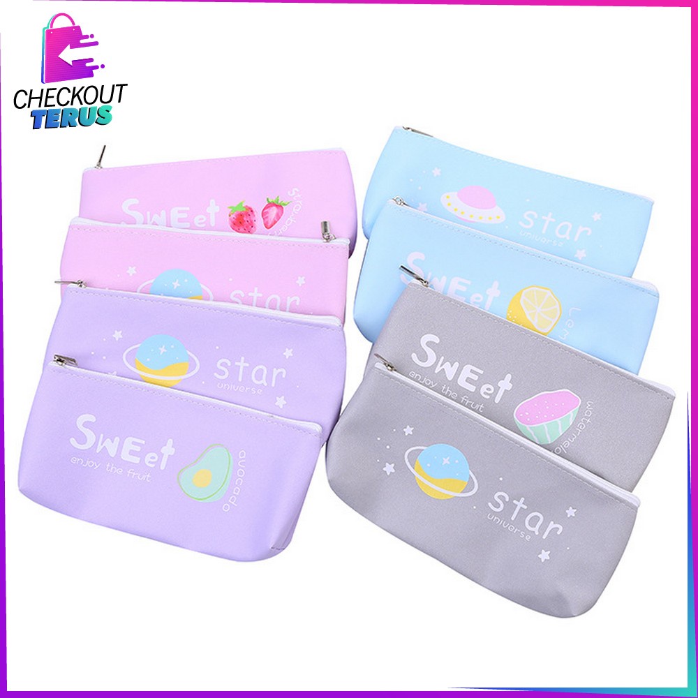 

CT A51 Tempat Pensil Buah Sweet Simple Pencil Case Fruit Perlengkapan Sekolah Lucu Tempat Penyimpanan Pulpen Alat Tulis Import