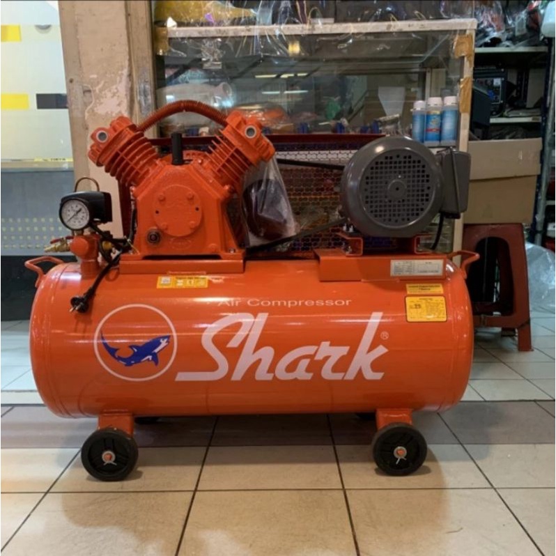 KOMPRESOR ANGIN LISTRIK SHARK 1 HP + ELEKTRO 1HP FETCH