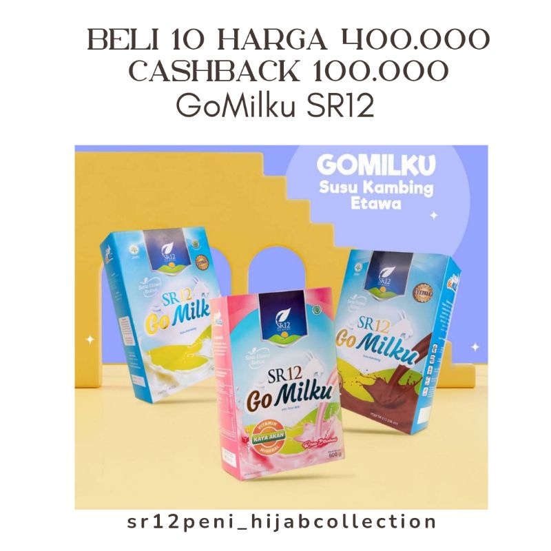 

ADA CASHBACK GOMILKU SUSU KAMBING BELI 10 BOX CASH BACK 100.000